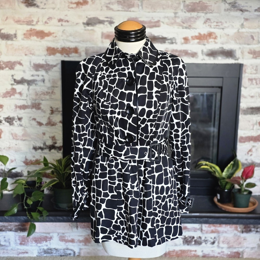 INC International Concepts Monochrome Trench Coat